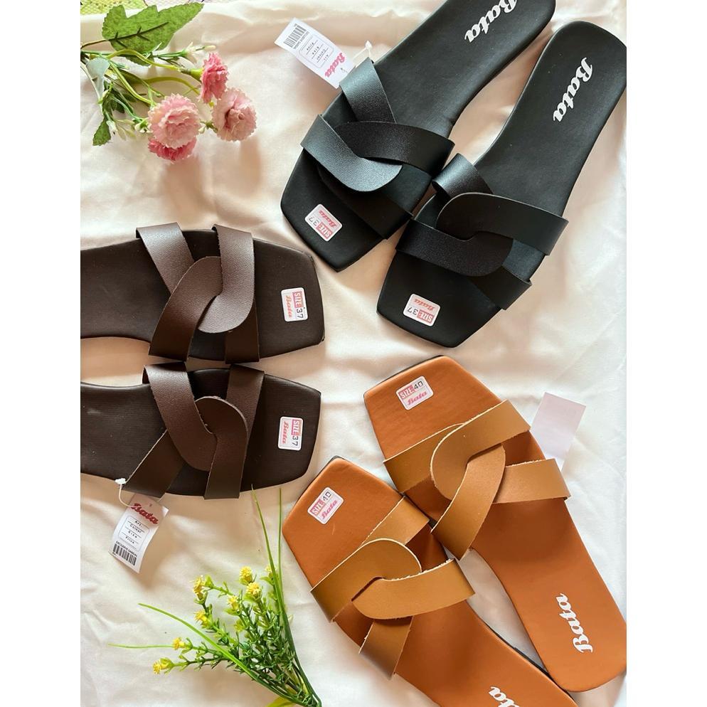 RECOMMENDED SANDAL SELOP TEPLEK WANITA BATA  ELEGAN MODIS ANTI SLIP SANDAL FLAT KEKINIAN CANTIK VIRA