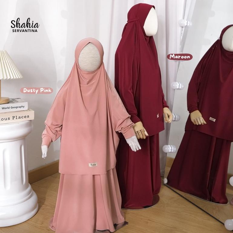Recommended Shahia Servantina - Shafa Set Fk Instan Gamis Syari Anak Perempuan