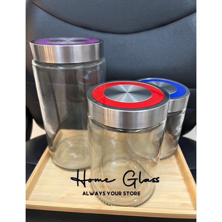 S KACA KEDAP UDARA 2 LITER /S LEBARAN/s kue kering/ WADAH TEMPAT S LODONG PENYIMPANAN MAKANAN CAMILA