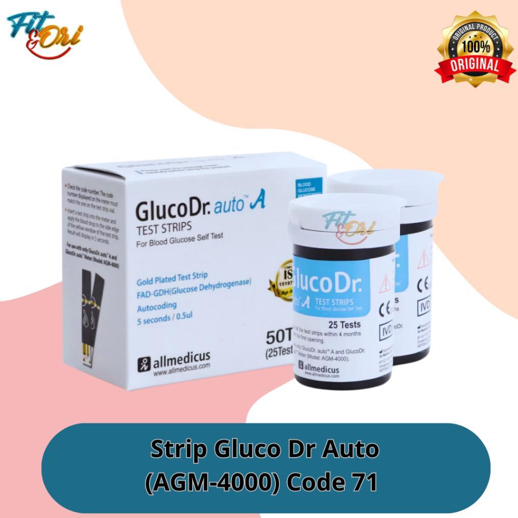 Gluco Dr Auto isi 50 test strip GlucoDr Glucose Gula Darah Strip GlucoDr Auto / Strip gluco Dr auto 