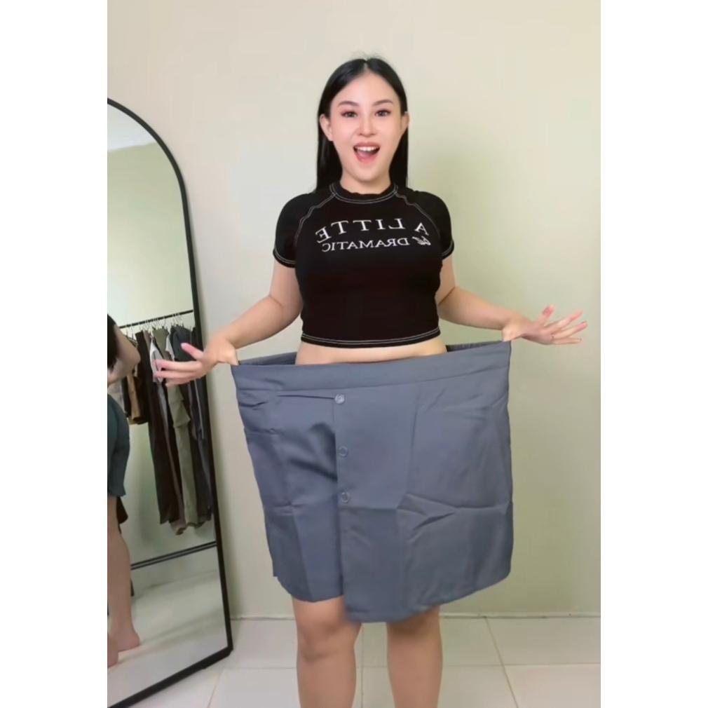 TERMURAH KOREA MINI SKIRT JUMBO - Rok Celana Pendek Wanita Terbaru - Mini Skirt Style Korea Jumbo Sa