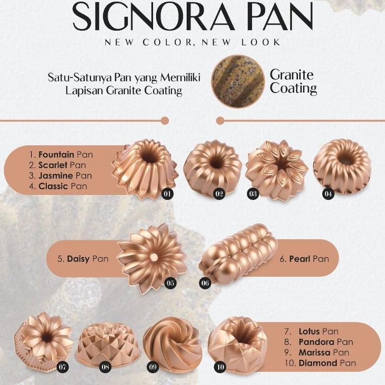 [CAQUEEN] Signora Pan Loyang Sultan / Loyang Signora / Cetakan Kue Cake Punding