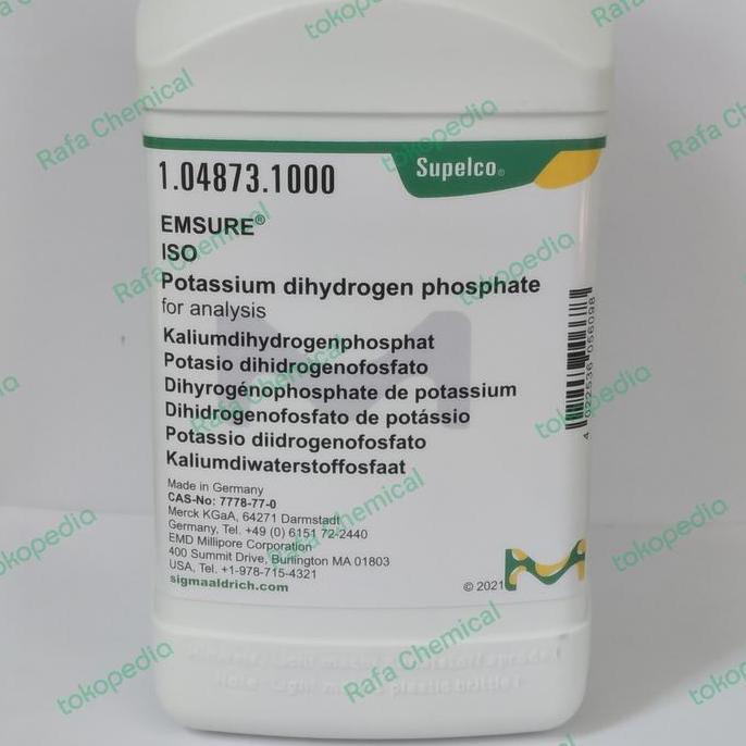 Potassium dihydrogen Phosphate Merck | 1.04873.1000 | KH2PO4