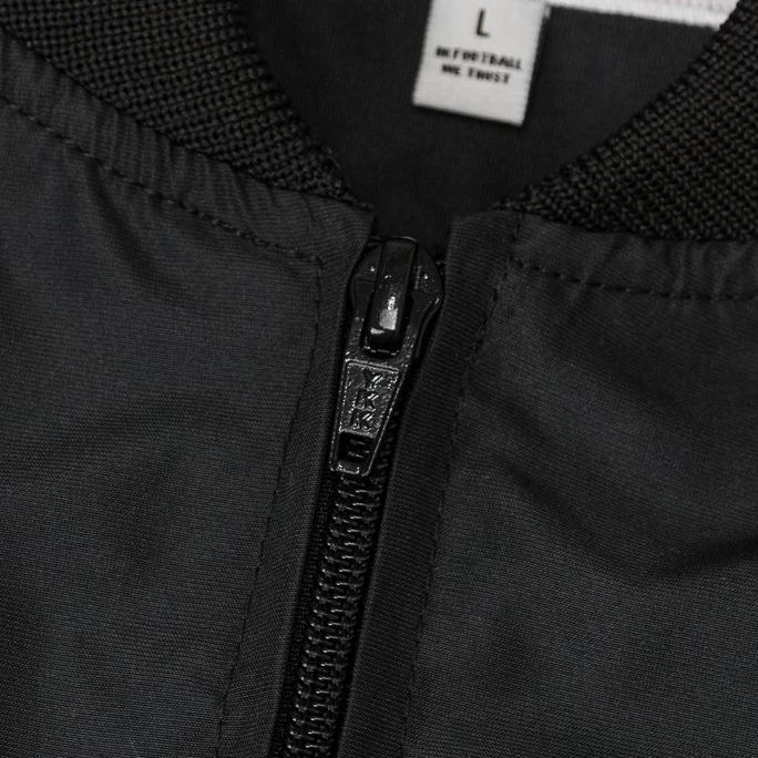 Hooligans Jacket Bomber Hugo Black  Jaket Hitam Casual Pria Zipper Tebal