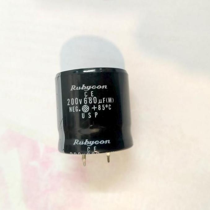 kapasitor Elco 680uf 200v Rubicon FORSALE