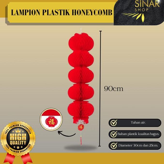 LAMPION SUSUN PLASTIK HONEYCOMB