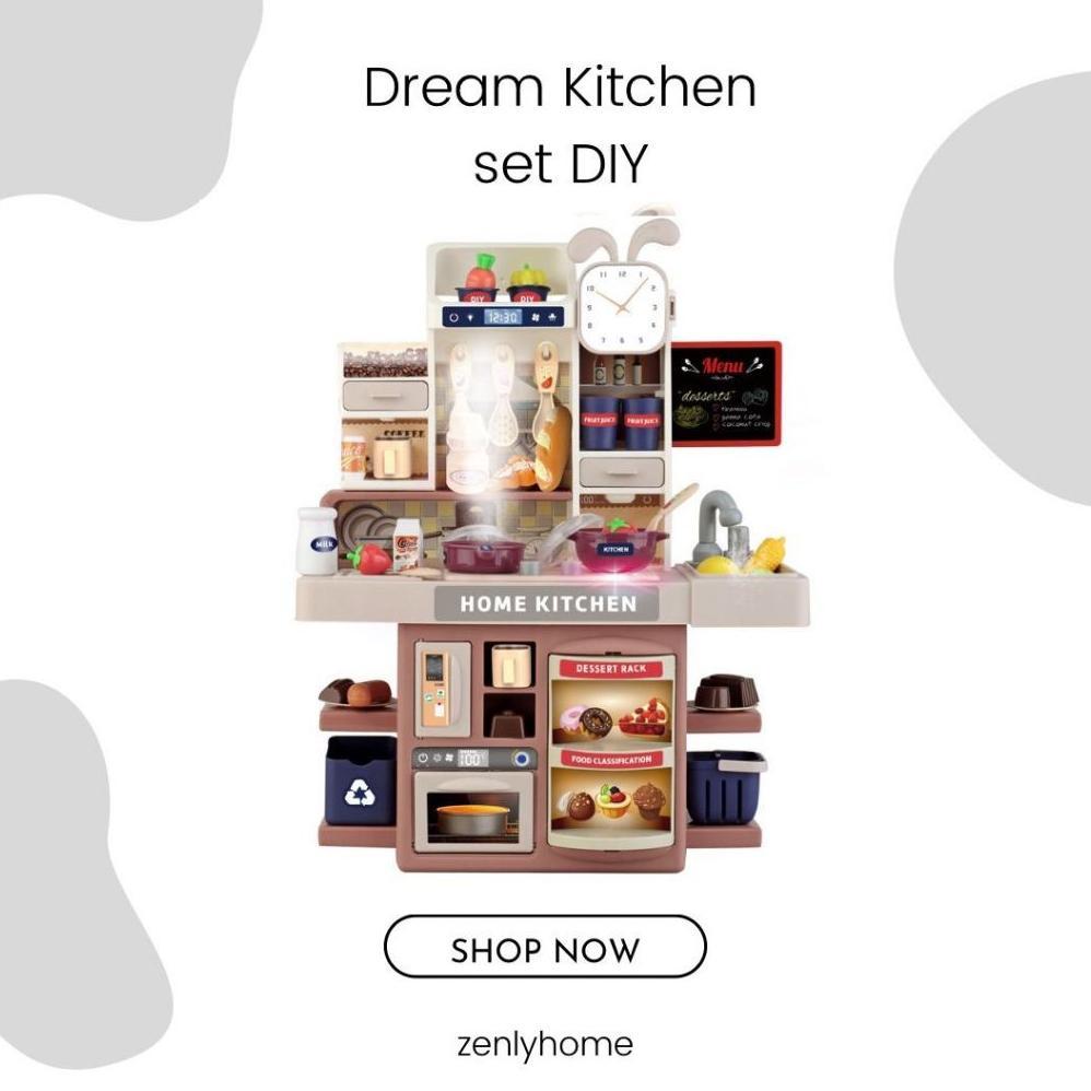 [BQD] ZEN 081 - Mainan Dream Kitchen DIY JUMBO  / mainan kitchen anak / mainan dapur bisa keluar air
