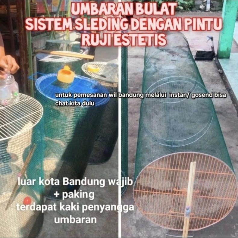 -HSR- kuliaran / umbaran burung sleding Murai dll(GRATIS PACKING KAYU&2 buah tangkringan) bisa modif