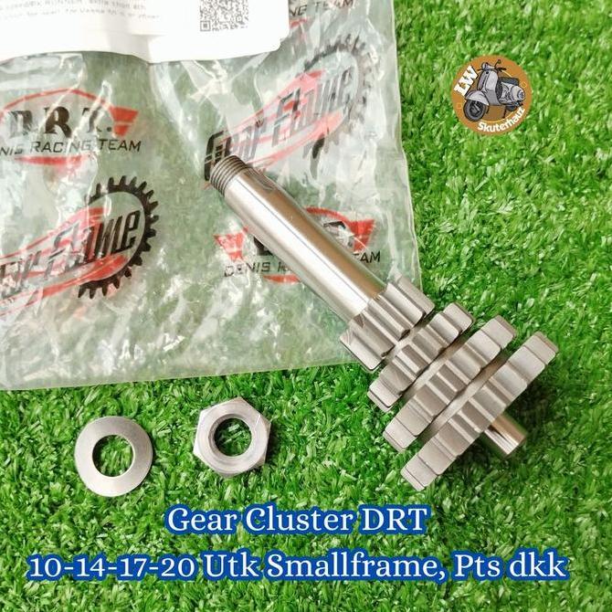 Gear Cluster DRT 10-14-17-20 Utk Vespa Smallframe Pts dkk
