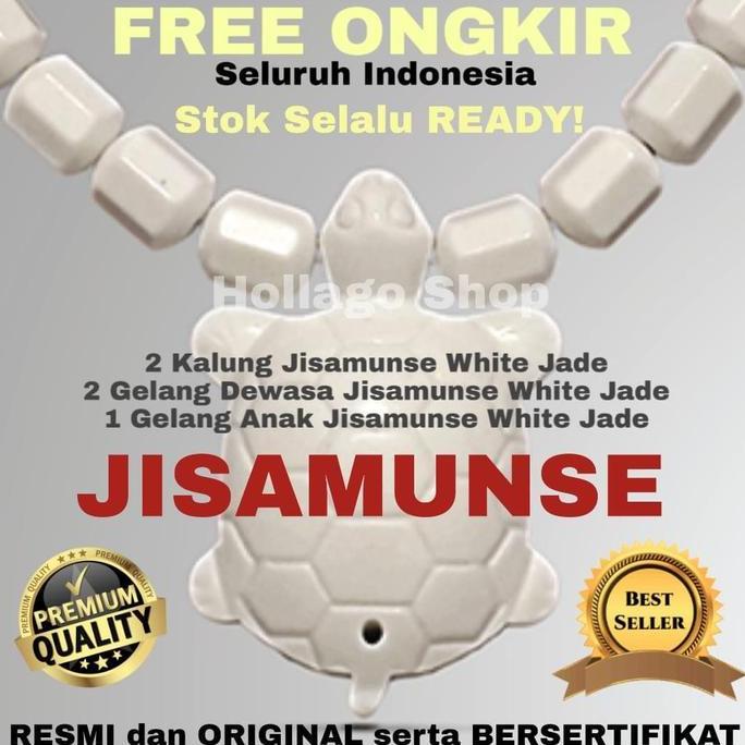 Promo Paket Family Kalung dan Gelang Kesehatan Jisamunse White Jade