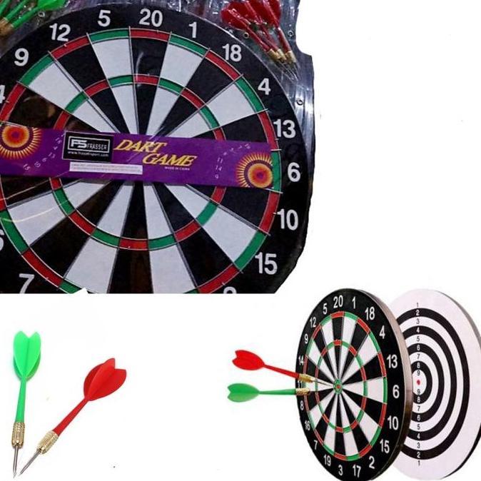 Promo papan dart game 17inch / dart game / papan dart besar mika plastik Diskon
