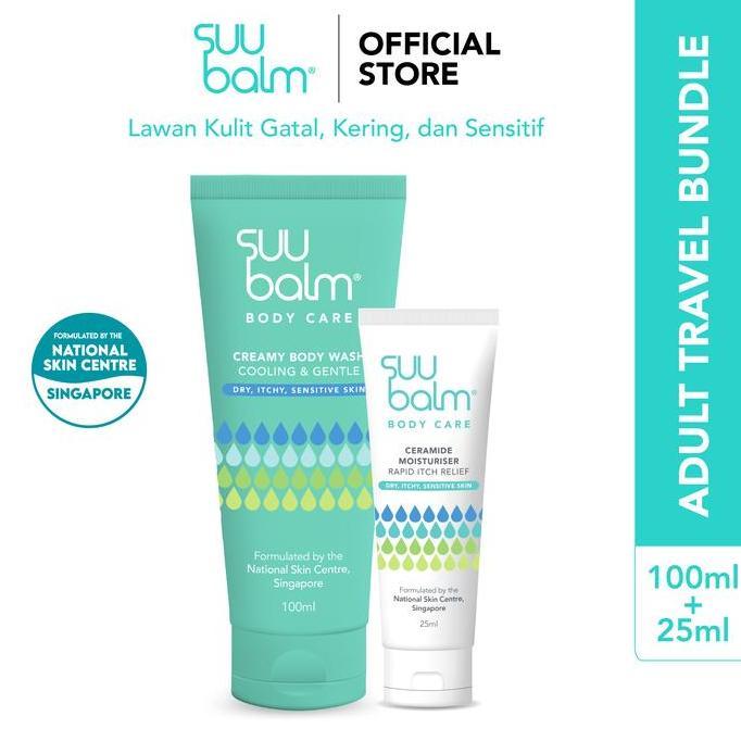 Bodies- Travel Pack - Suu Balm Adult Body Wash 100Ml+Suu Balm Lotion 25Ml