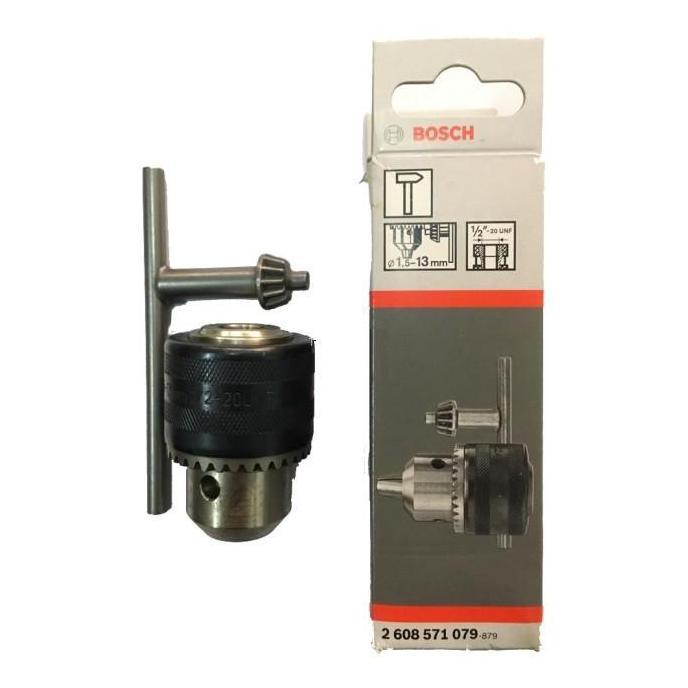 Mandiri Kepala Bor 13 Mm + Kunci Kepala Bor / Key Chuck 1,5 - 13 Mm