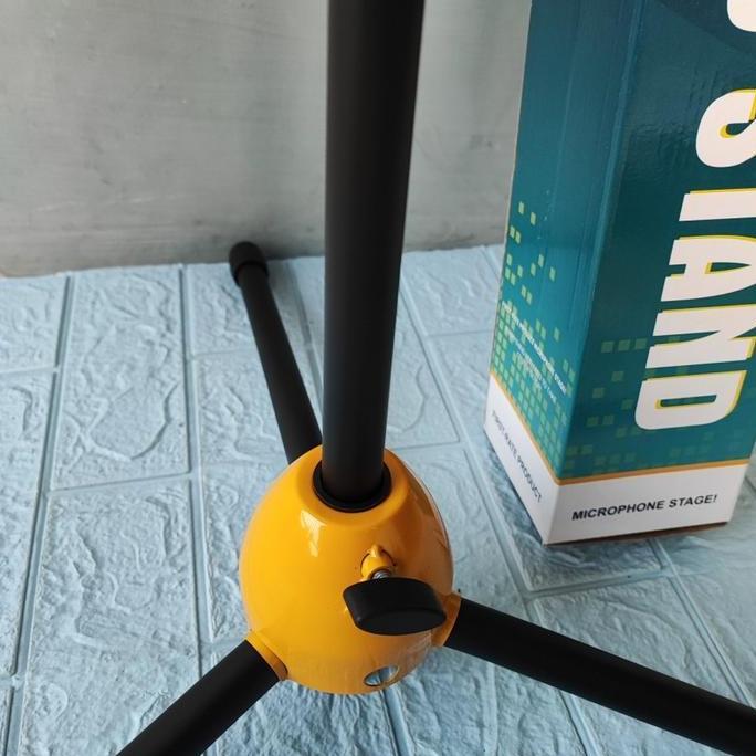 Yoiyoman- Stand Cagak Mic Panjang Stx Mik Full Besi Tripod Stand Microphone Besi