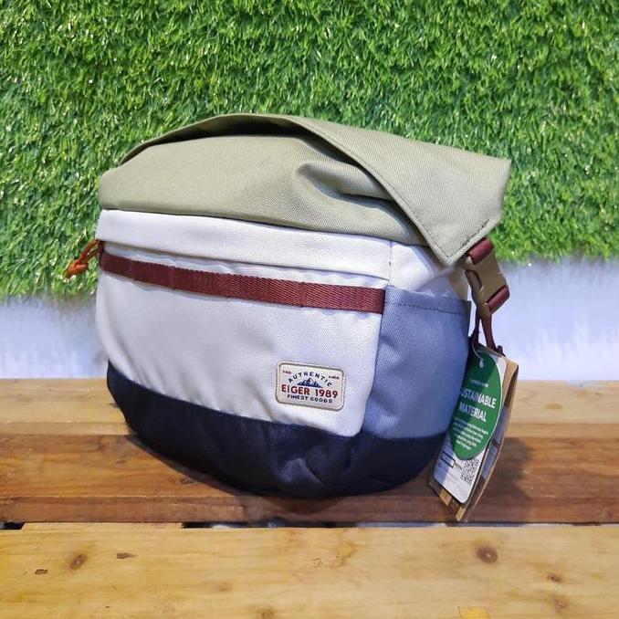 TAS SELEMPANG EIGER 8248 WEEKENDER SHOULDER ROLL TOP GRE - WAIST BAG Original