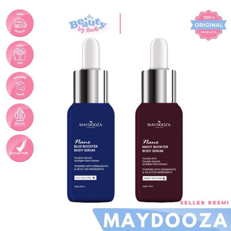 BEAUTYBY.NADS | MAYDOOZA Dermawhite NANO BLUE BOOSTER BODY SERUM NIGHT BOOSTER BODY SERUM WHITENING 
