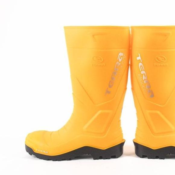 DI54 - Sepatu Boot Tinggi AP Boots TERRA SAFETY S4 KUNING | Sepatu Boots Safety AP Boots S4 ORIGINAL