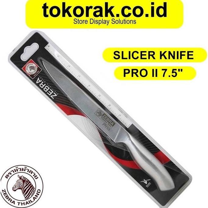 ZEBRA SLICER KNIFE 7.5 INCH 100270 PISAU IRIS - PISAU DAPUR STAINLESS terlaris