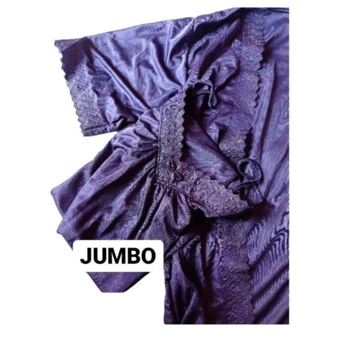 Lansungkirim- Dress Kimono 2In1 Jumbo Satin
