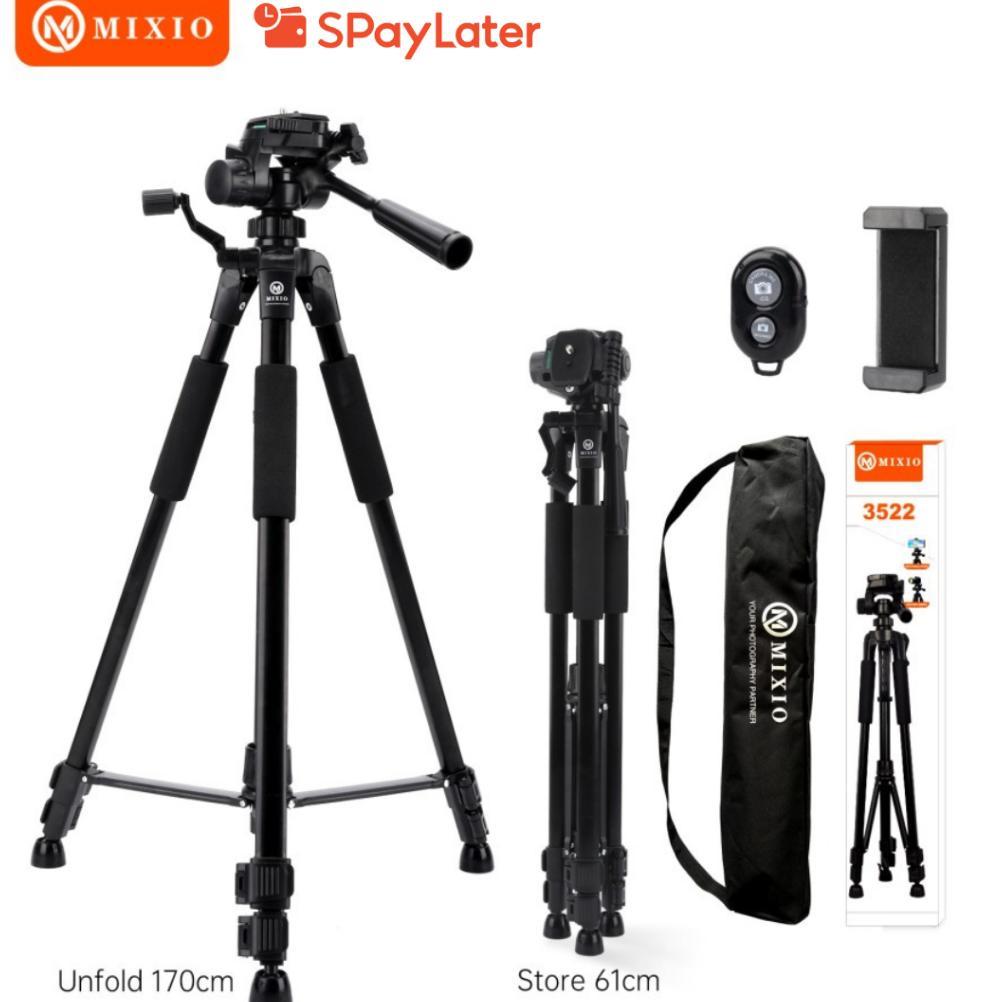 MIXIO 3522 170CM PREMIUM Tripod+Bluetooth Remote+Bag Profesional
