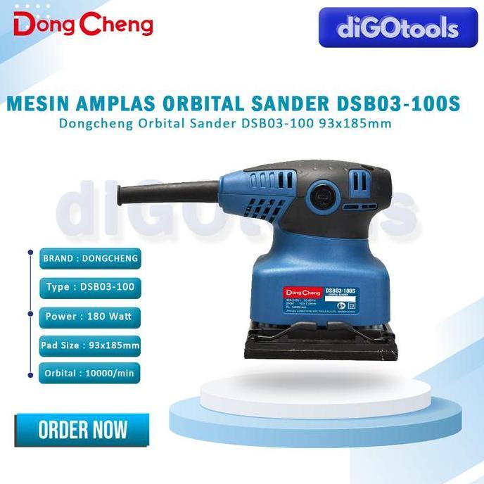 Dongcheng DSB-03 100s Mesin Amplas kayu - Orbital Sander 185 MM - mesin amplas tembok YAN