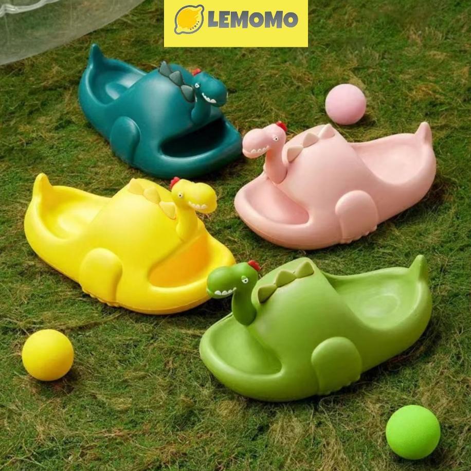 Disc Lemomo Sandal Dinosaurus 3D Sandal Dewasa Dino Jelly Baim Musim Panas Baru Kartun Lucu Sandal A