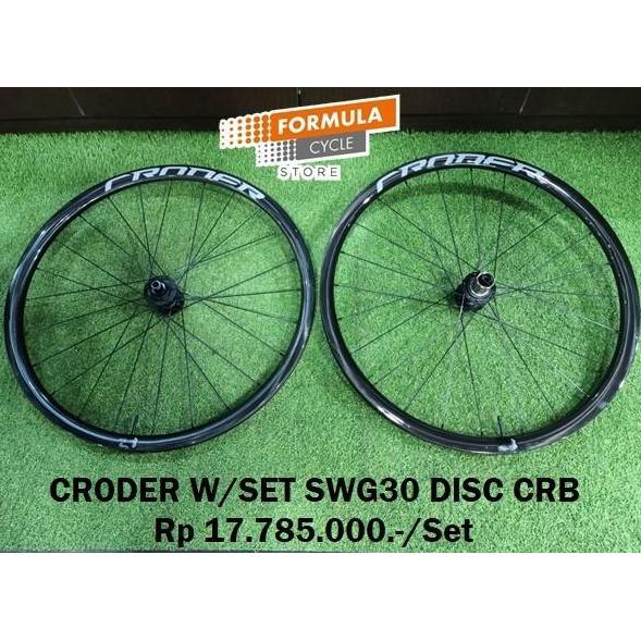CRODER WHEELSET SWG3 CARBON 700C DISC BRAKE UNTUK GRAVEL