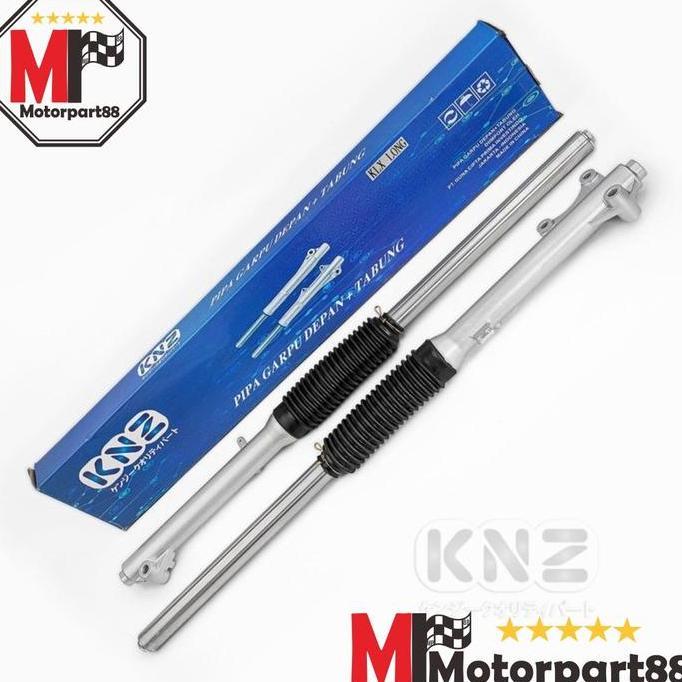 Terbaru AS SHOCK DEPAN + BOTTOM TABUNG SOK SET ASSY KOMPLIT KLX 150 LONG SILVER KNZ mot-88 Berkualit