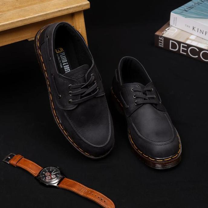 sepatu pantofel pria sepatu kerja pria boat shoes sepatu kulit flavio terlaris