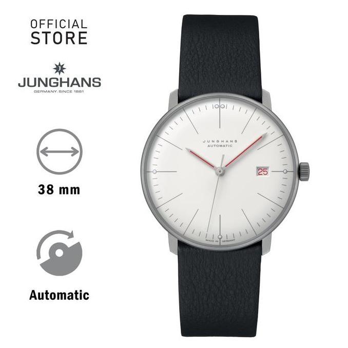 Jam Tangan Junghans Max Bill Automatic Bauhaus 027/4009 White Red Dial terlaris