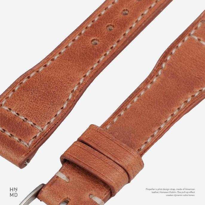 Propeller - Pilot / Aviator Handmade Watch Strap Horween Premium Leather terlaris