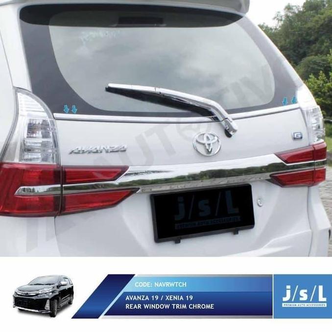 Lis Kaca Belakang Chrome Avanza Xenia Veloz 2019 Merek Jsl Asli