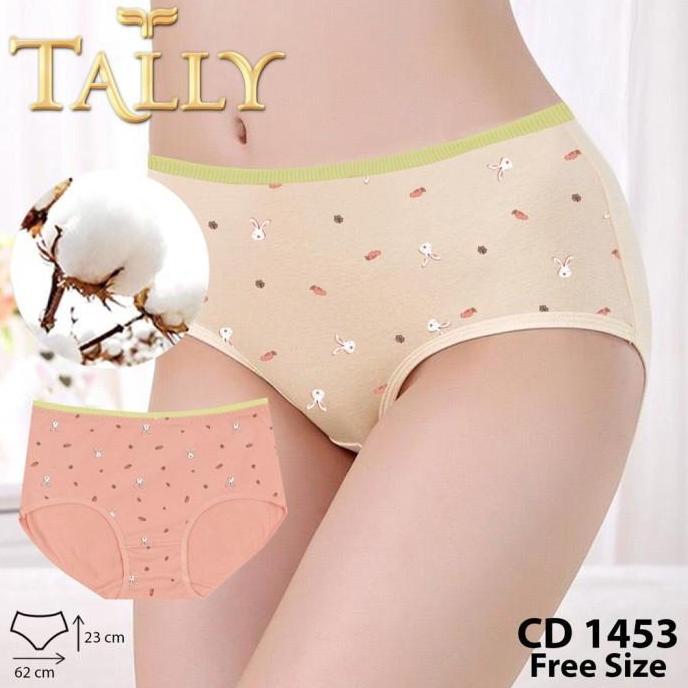 Tally 1453 CD Celana Dalam Wanita Bahan Katun Fit To L-XL