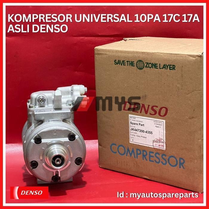 Compressor Ac Mobil Universal 10Pa 17C 17A Honda Kia Toyota Kompresor Asli Denso Original Dan Terper