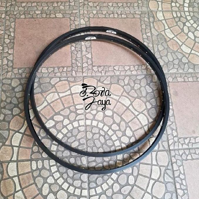 VELG sepeda RIMS GENIO 26 ALLOY 36H HITAM SINGLE WALL