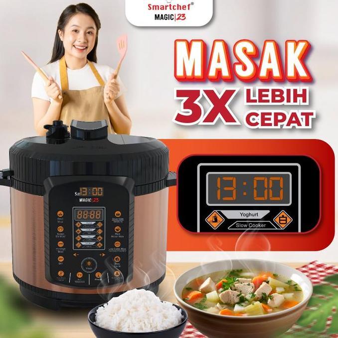 SMART CHEF low carbo Rice Cooker presto listrik pressure cooker