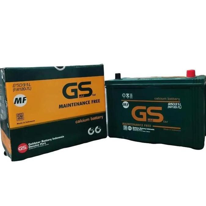 basahimankaluma - aki mobil kering gs mf nx120-7l 95d31l 12v 110ah aki kering pajero fortuner diesel