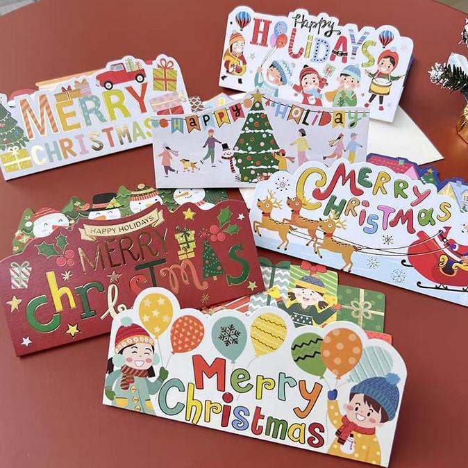 #####] NEW Kartu Natal 3D Merry Christmas Card Murah Parcel Hampers Grosir Ornamen Imlek Hiasan Hari