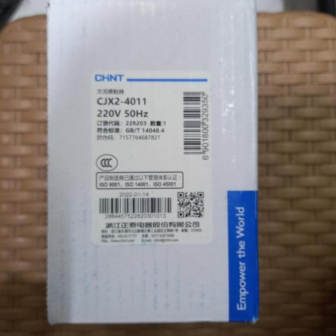 Or/Tor Chint Cjx2-4011 220V New Stok