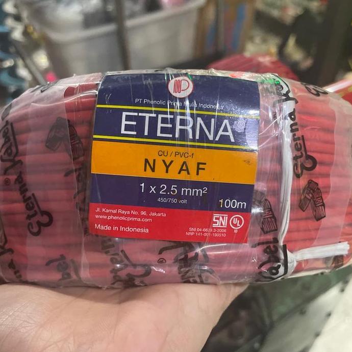 Kabel Nyaf Serabut 2,5 Eterna New Stok