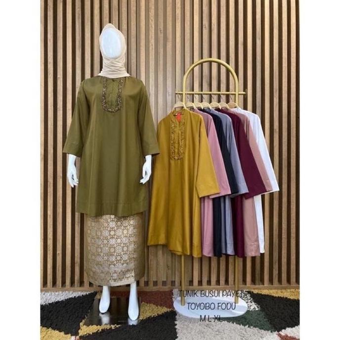 Tunik Sosialita Batu Payet // Tunik Busui Kamari // Orinal kamari // Tunik batu payet // Tunik Polos