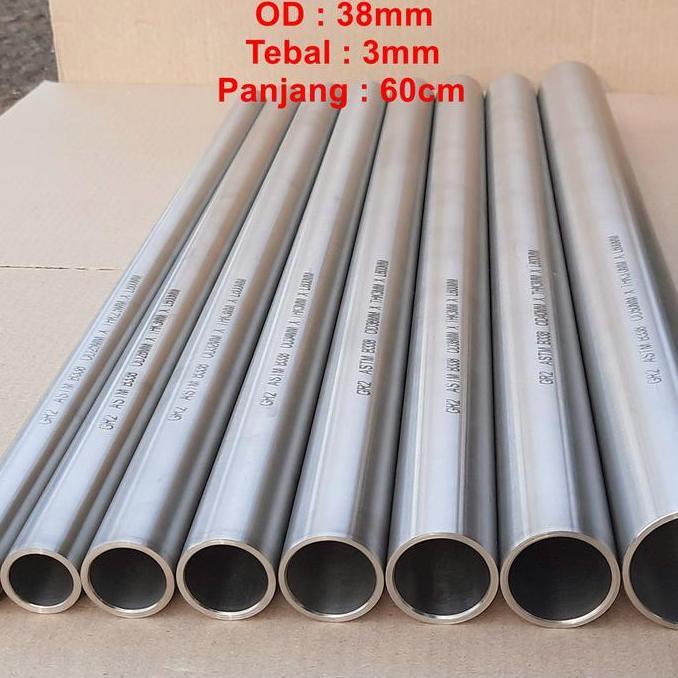 gamiluan99 - pipa titanium / tabung titan od 38mm grade 2 astm b338 new