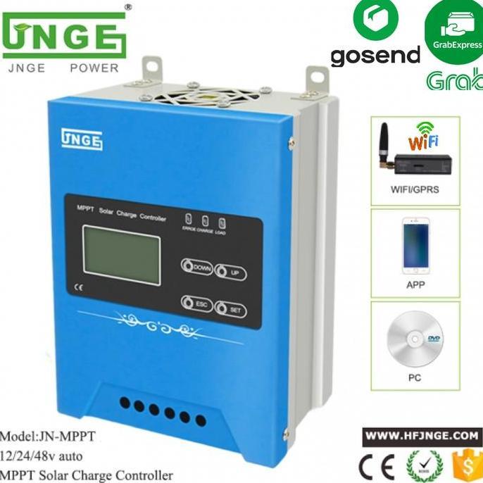 TERBARU - SCC MPPT 50A JNGE WiFi ready solar charge controller