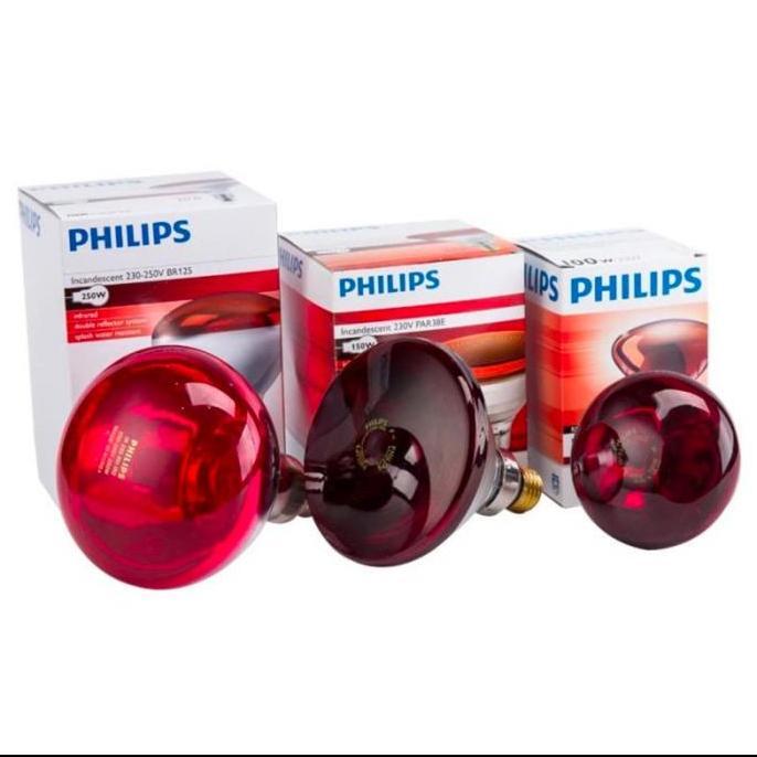 Lampu infrared 100w terapi 100 watt philips