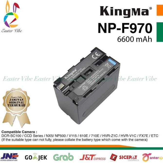 KINGMA NP F970 SONY BATTERY 6600MAH FX7 PD177 F570 F770 F960