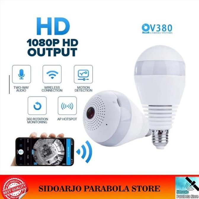 banokilo_ - cctv ip camera lampu bohlam ipcam bulb panorama 360 vr hd bisa suara