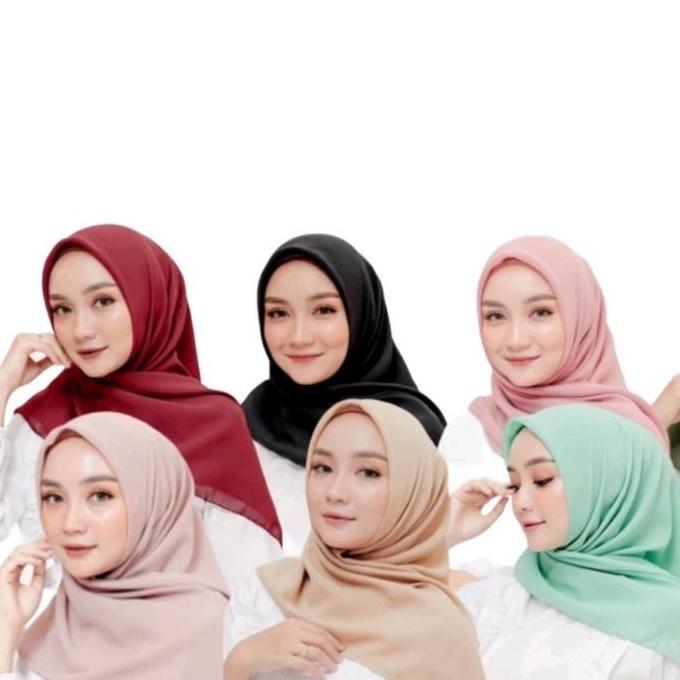 PAKET USAHA  20 PCS HIJAB BELLA SQUARE//GROSIR HIJAB BELLA SQUARE PREMIUM//SEGIEMPAT POLYCATTON//HIJ