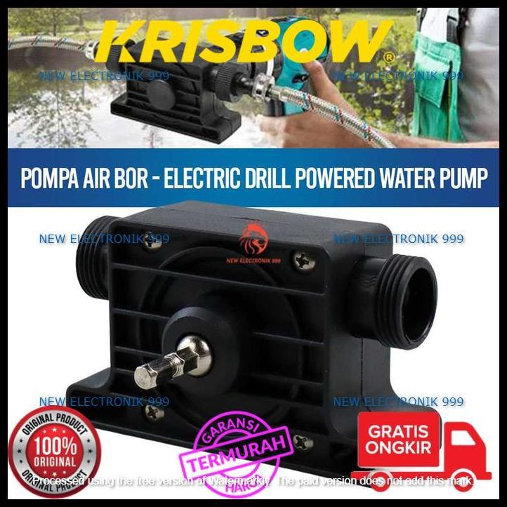 TERLARIS KRISBOW ADAPTOR KEPALA POMPA AIR BOR ELECTRIC DRILL POWERED WATER PUMP 