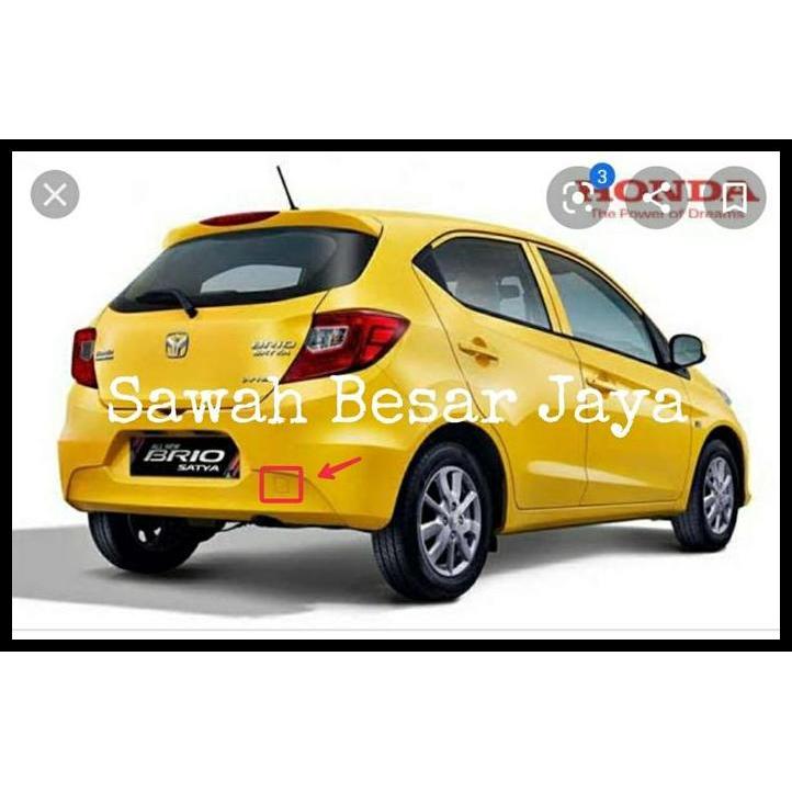TERMURAH COVER PLASTIK TUTUP TOWING - DEREK - HOOK BUMPER BEMPER BELAKANG HONDA ALL NEW BRIO SATYA -