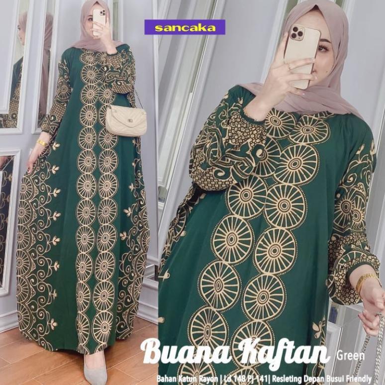 TERBARU KAFTAN RAYON PREMIUM Kaftan evita claudya Riyana -kaftan Viral -Wanita - Claudya Kaftan Kond